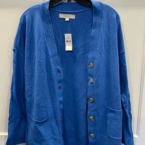 NWT BLUE CARIDGAN from Loft